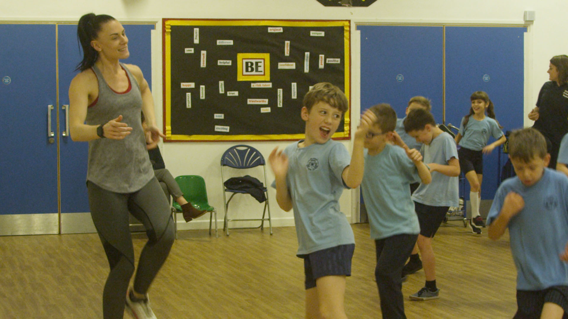 Children learning Russian Dancing